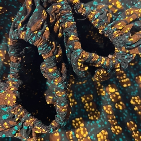 TRIBALBYN Womens African Abstract Off Shoulder Bell Sleeves Romper Size XXL - Picture 14 of 16